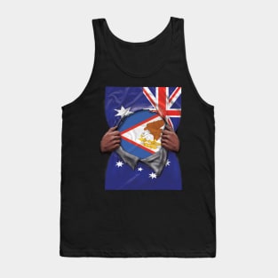 Australian Samoa Flag Australian Flag Ripped - Gift for Australian Samoan From Australian Samoa Tank Top